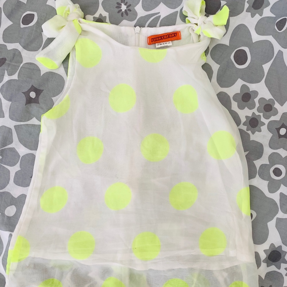 Funky berry polka dot blouse